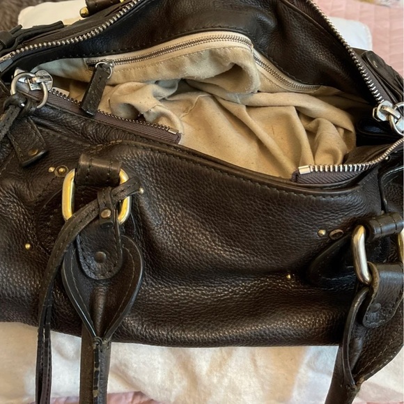 Authentic Black Chloe Leather Handbag - Picture 2 of 12